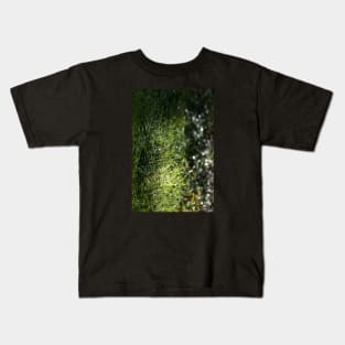 Glowing Green Grass After Rain Drops Fallen Kids T-Shirt